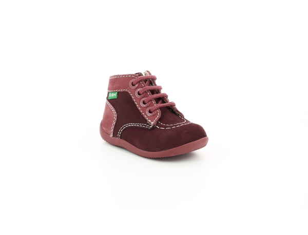 Kickers BONZIP - Chaussures premiers pas - bordeaux/rose/violet/rouge foncé  